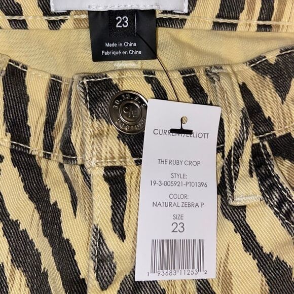 Current Elliot The Ruby Crop Zebra Print Jean sz 23‎ - Picture 8 of 11